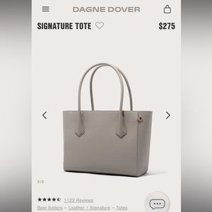 Used Dagne Dover tote bag.